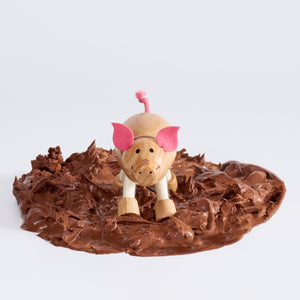 Anamalz wooden pig toy – eco-friendly wooden animal toy for kids