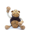 Eco-friendly wooden gorilla toy with flexible arms, perfect for imaginative play and learning.