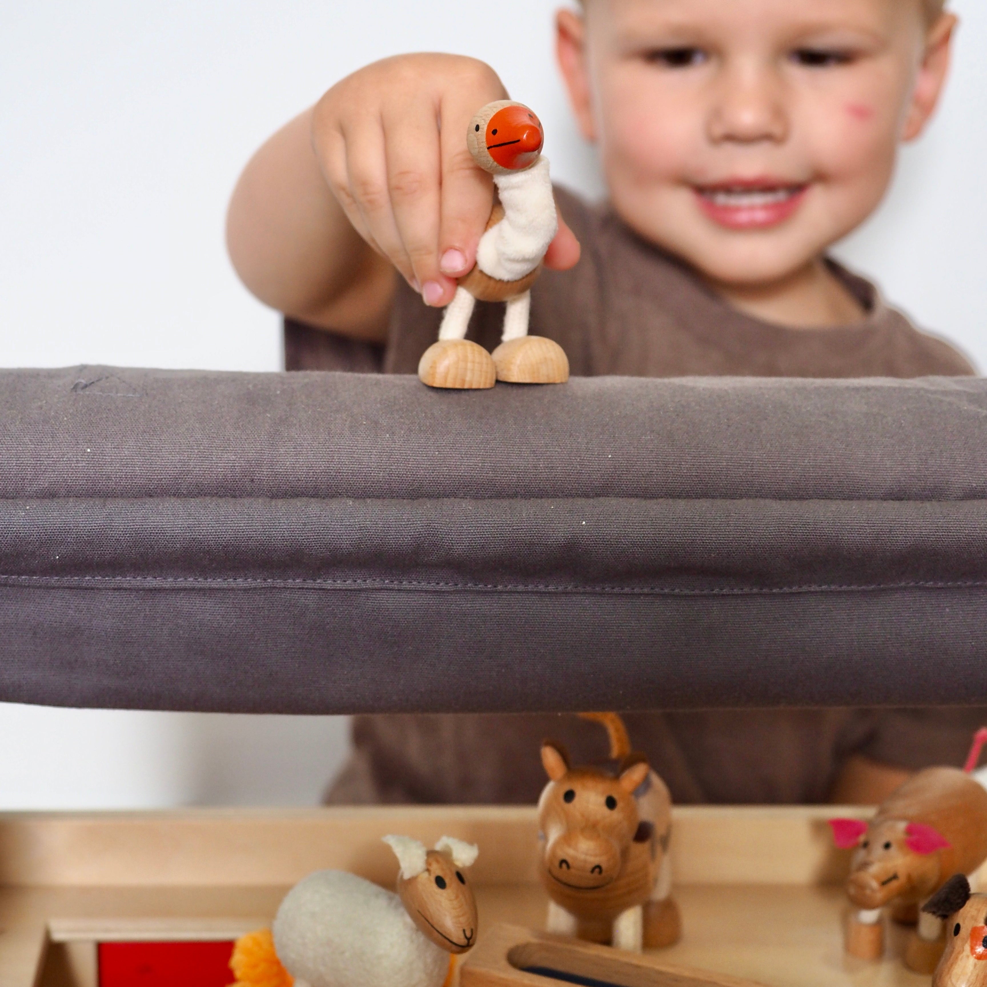 Goose Toy Educational Wooden Farm Animal by Anamalz Anamalz