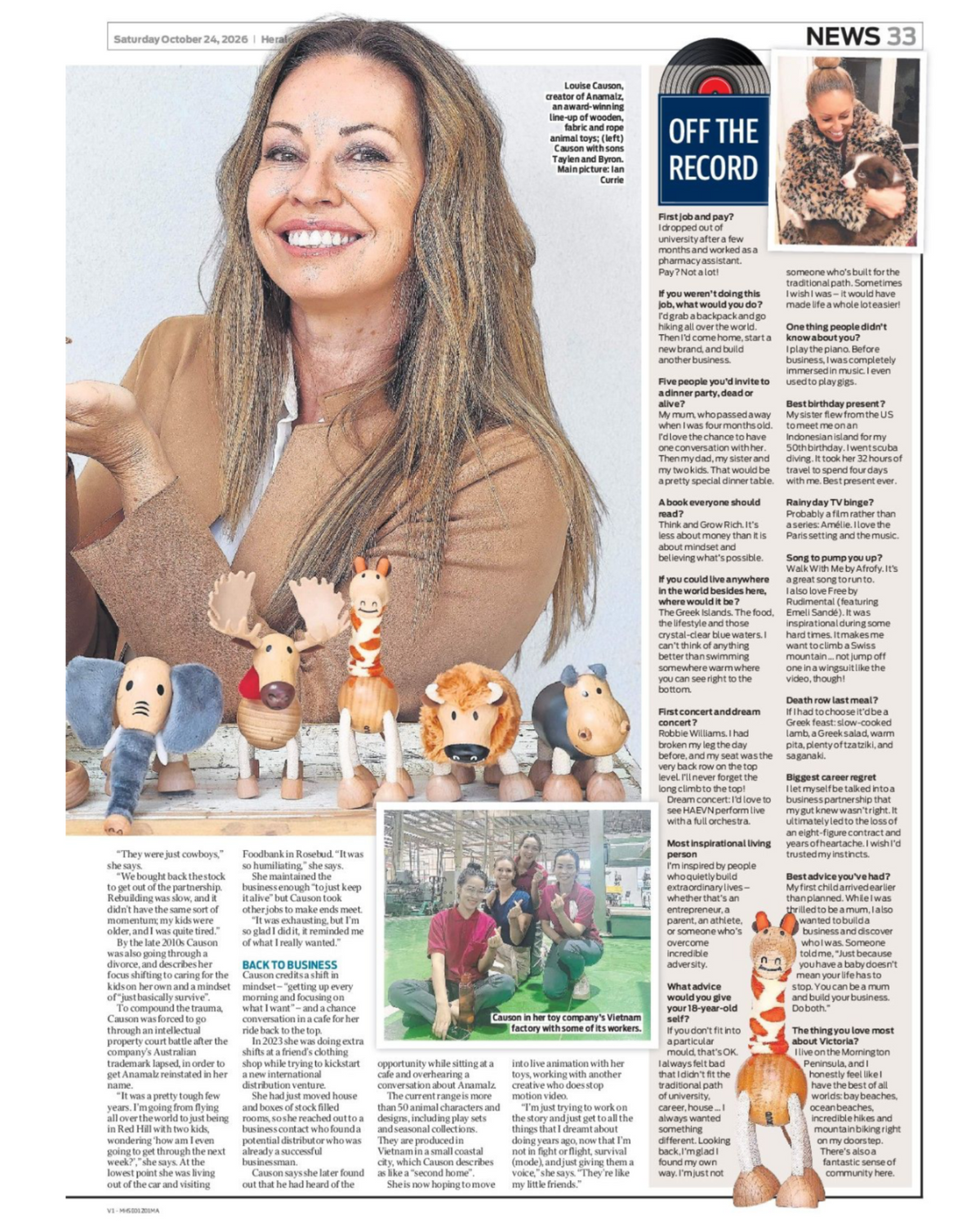 Herald Sun, page 33