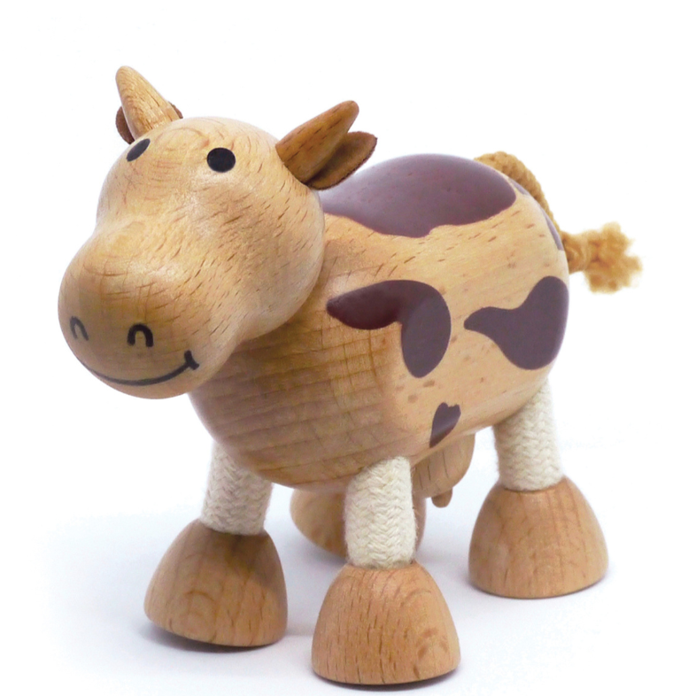 Wooden cow toy new arrivals