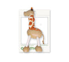 Whimsical eco giraffe toy made from wood and rope, perfect for imaginative play and adventure.