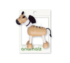 Adorable eco-friendly wooden zebra toy with painted stripes, perfect for imaginative play and learning